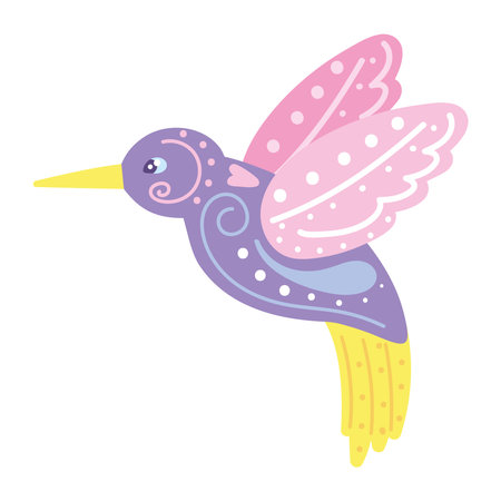 mexico alebrije hummingbirdのイラスト素材