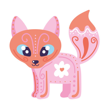 mexico alebrije dogのイラスト素材
