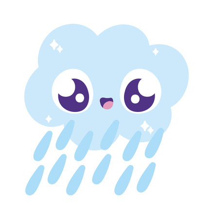 water day character cloud rainのイラスト素材