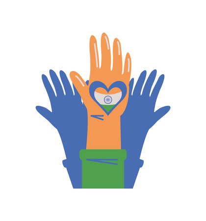 republic day india celebrationのイラスト素材