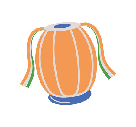 republic day india flag in vaseのイラスト素材