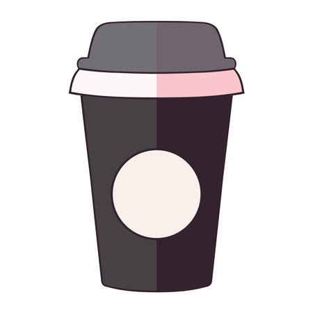 reusable coffee cup caffeineのイラスト素材