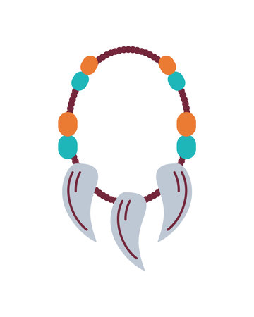 native american necklaceのイラスト素材