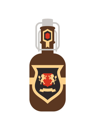 germany beer bottleのイラスト素材