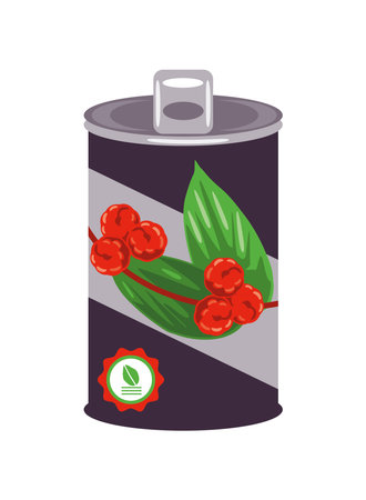 acai soda canのイラスト素材