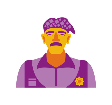 pecalang officer of baliのイラスト素材
