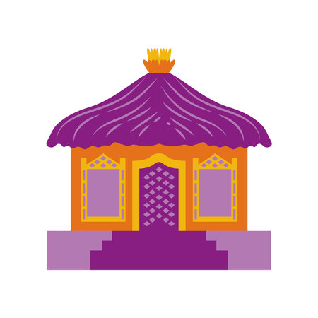 bali hut traditionalのイラスト素材