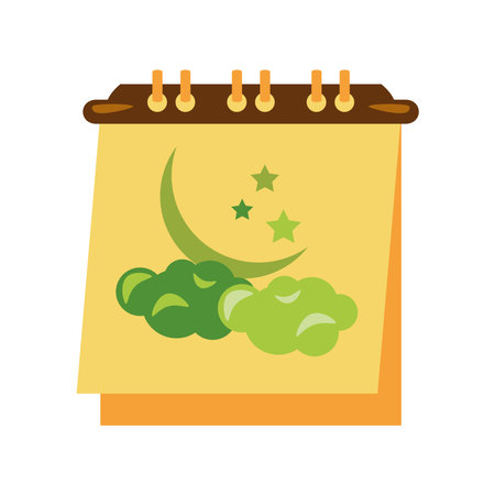 idul fitri calendarのイラスト素材