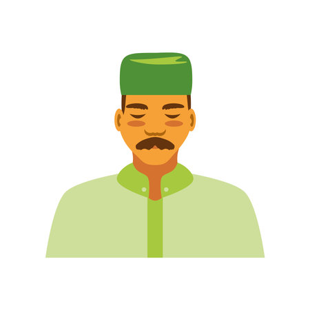 idul fitri manのイラスト素材