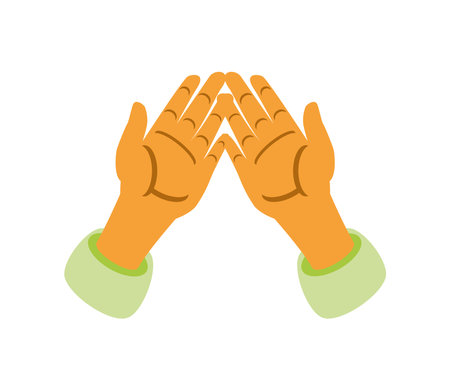 idul fitri prayer handsのイラスト素材