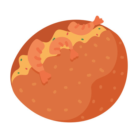 brazil food acarajeのイラスト素材