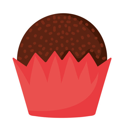 brazil food brigadeiroのイラスト素材