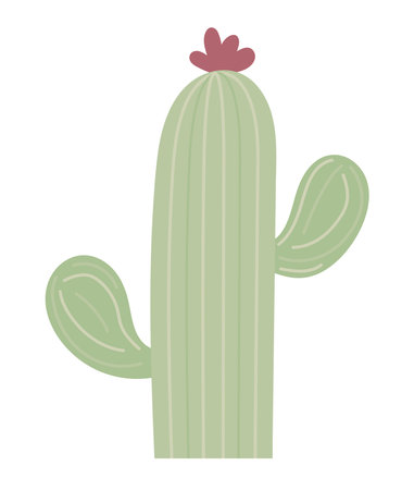 cactus with flowerのイラスト素材