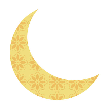idul fitri crescent moonのイラスト素材