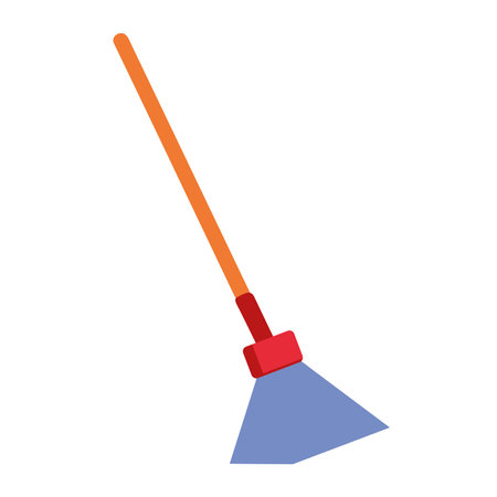 cleaning products broom isolatedのイラスト素材
