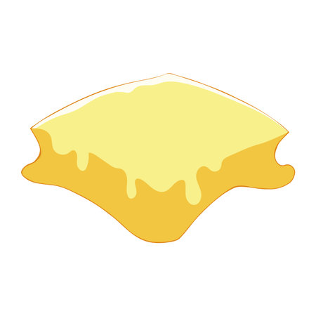 cheese sliced melted appetizerのイラスト素材