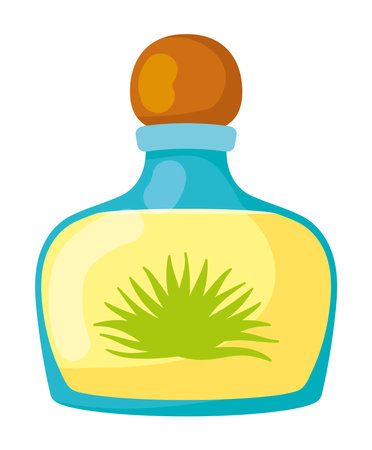 mexico tequila bottle iconのイラスト素材