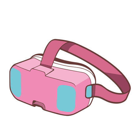 vr technology glassesのイラスト素材