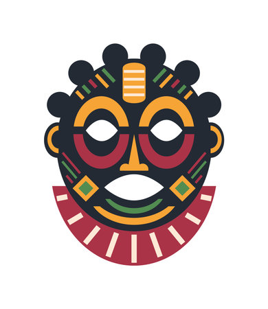 nigerian mask folkloreのイラスト素材