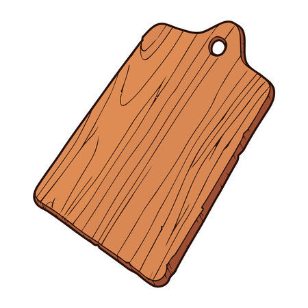 wood toy cutting boardのイラスト素材