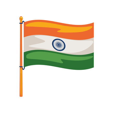 india general election flagのイラスト素材