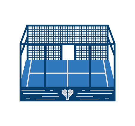 padel court artificial grassのイラスト素材