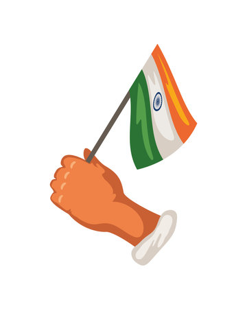 india general election flagのイラスト素材