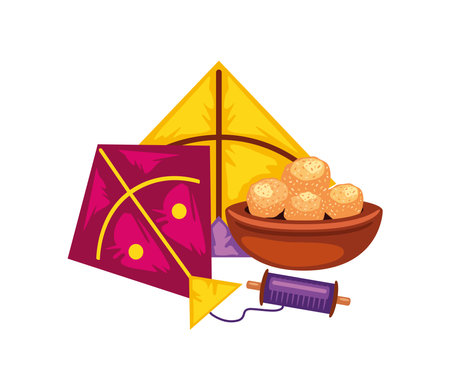 makar sankranti traditionalのイラスト素材