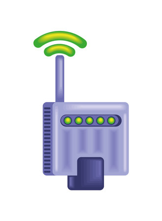 5G router wifiのイラスト素材