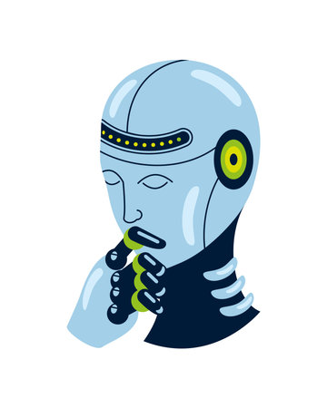 advanced robotics futuristicのイラスト素材