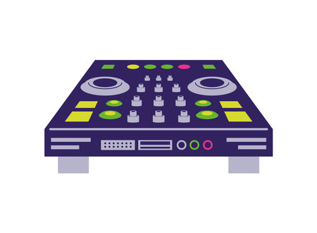 dj turntable musicのイラスト素材