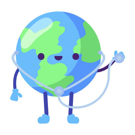 world health day greetingのイラスト素材