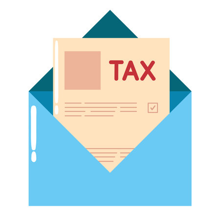 tax day envelopeのイラスト素材
