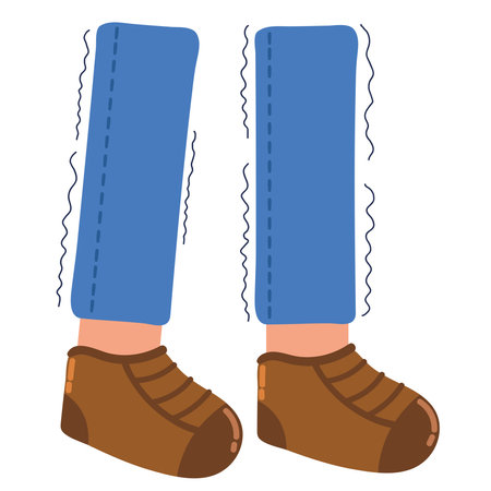 parkinson tremor in legsのイラスト素材