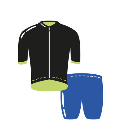 bicycle equipment uniformのイラスト素材