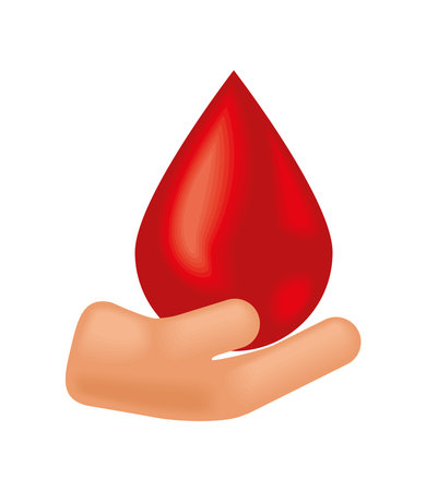 blood donation charity isolated designのイラスト素材