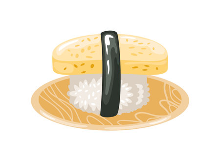 sushi gourmet foodのイラスト素材