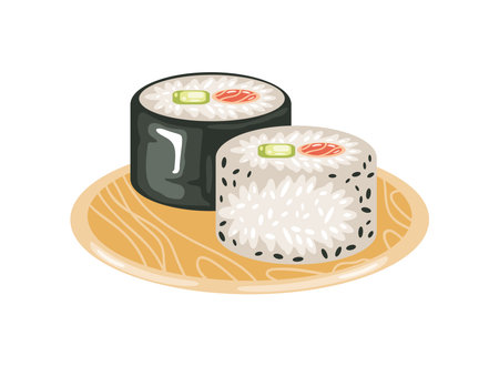 sushi japanese foodのイラスト素材