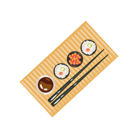 sushi menu japaneseのイラスト素材