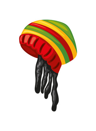 reggae rastafarian styleのイラスト素材