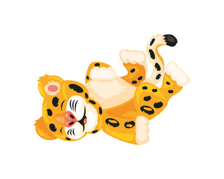 leopard beast cartoonのイラスト素材