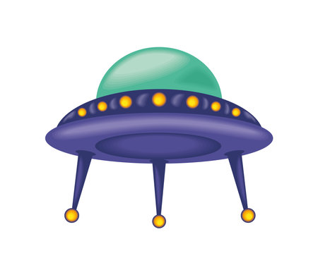 ufo spaceship designのイラスト素材