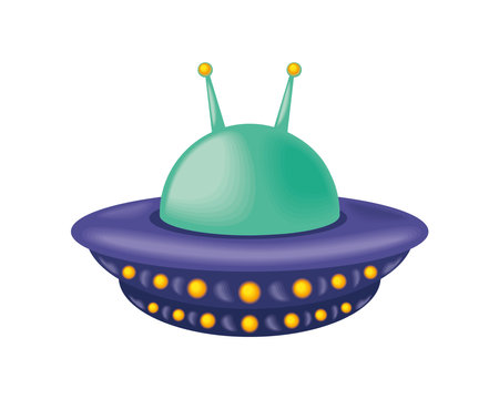 ufo alien vehicleのイラスト素材