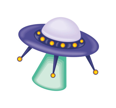 ufo invasion shipのイラスト素材