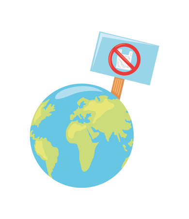 free plastic bag internationalのイラスト素材