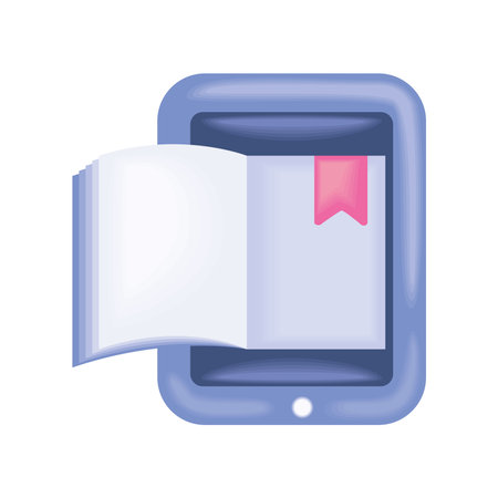 ebook learning virtualのイラスト素材