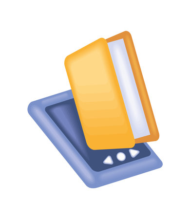 ebook mobile appのイラスト素材
