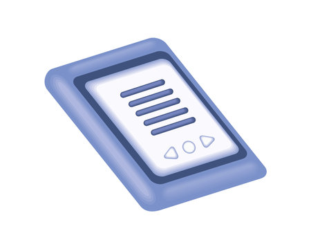 ebook literature digitalのイラスト素材