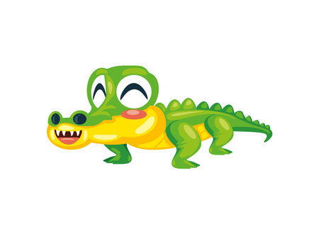 crocodile wildlife cartoonのイラスト素材