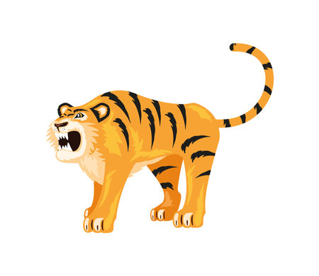 tiger predator designのイラスト素材